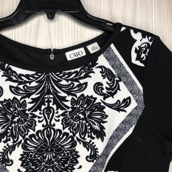 CATO Bodycon Black White Dress - Picture 2 of 5